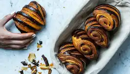 A selection of baked goods at Hygge
